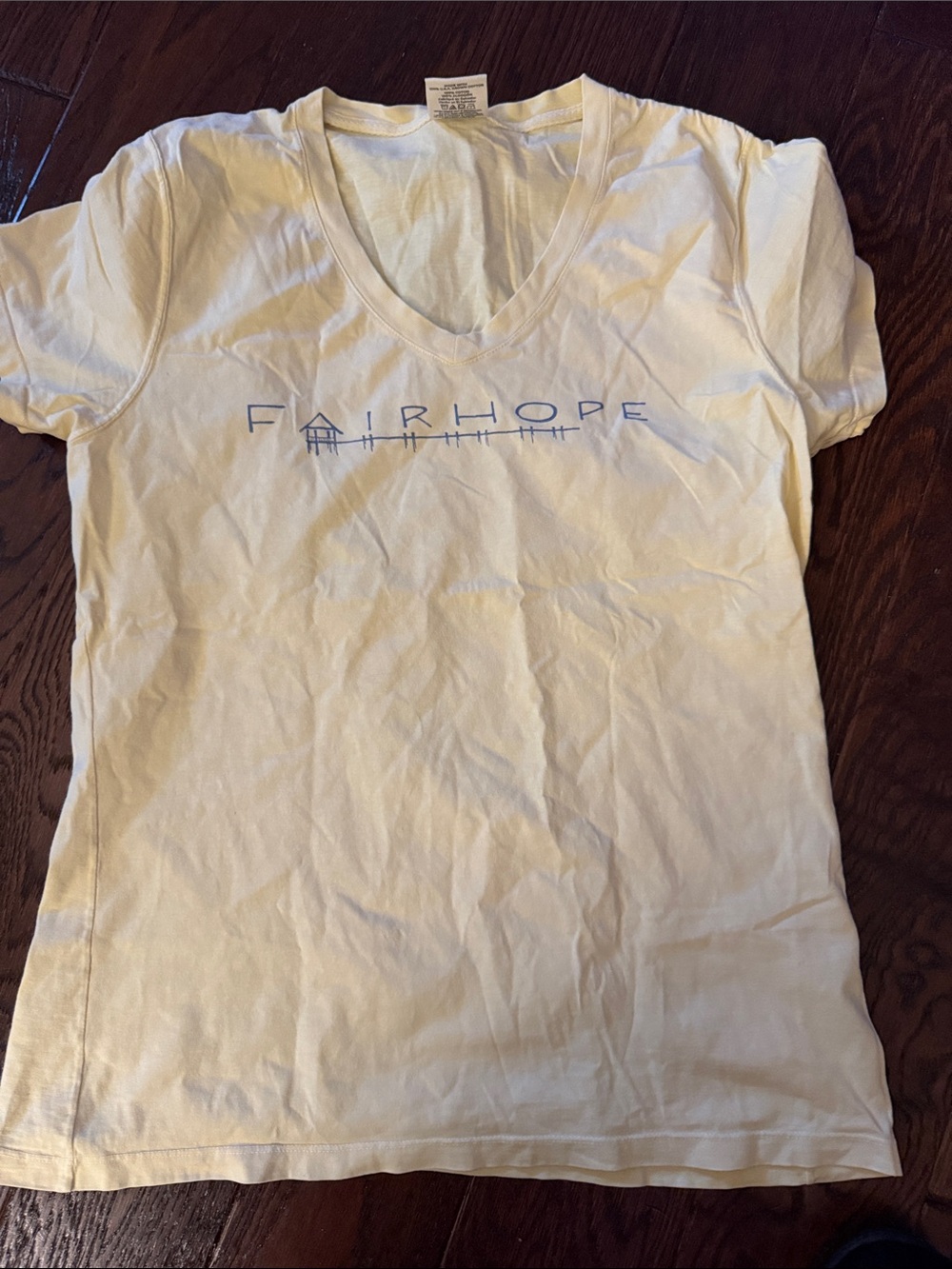 Comfort Colors Cream Fairhope Short Sleeve V-Neck Tee